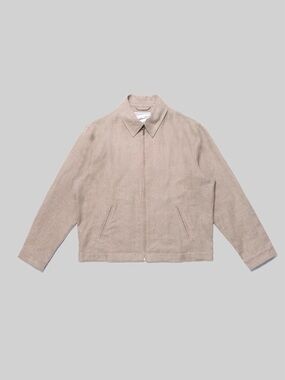 American Trench French Linen Blouson - Sand/XL
